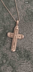 Diamond-Accented Cross Pendant Necklace