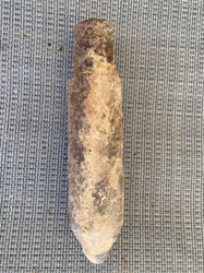 Heavily Corroded Large Caliber Projectile/Small Shell
