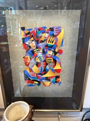 Framed Abstract Serigraph