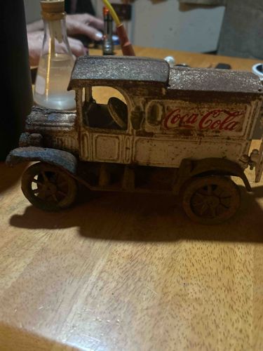 Vintage Cast Iron Coca-Cola Delivery Truck Toy