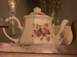 Floral Decorated Ceramic Teapot