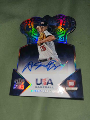 Crown Royale USA Baseball 18U Autographed Trading Card (Holographic Parallel)