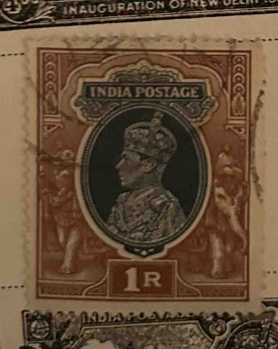 King George V India Postage Stamp