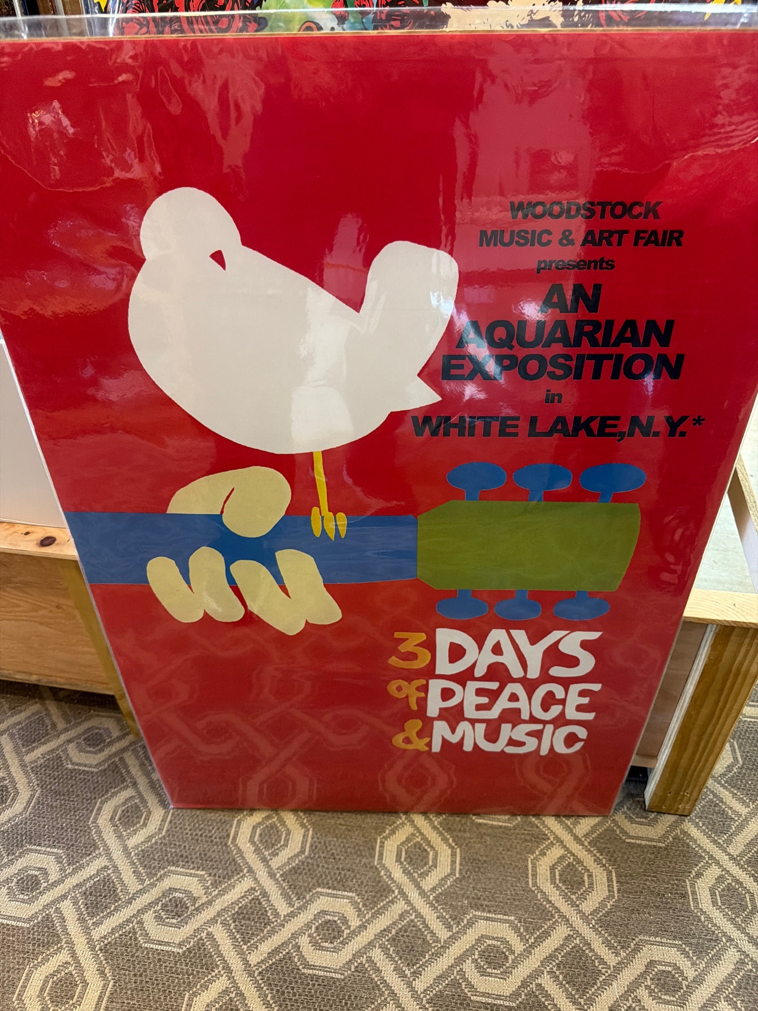Submitted photo of Woodstock 1969 Festival Poster (unauthenticated)