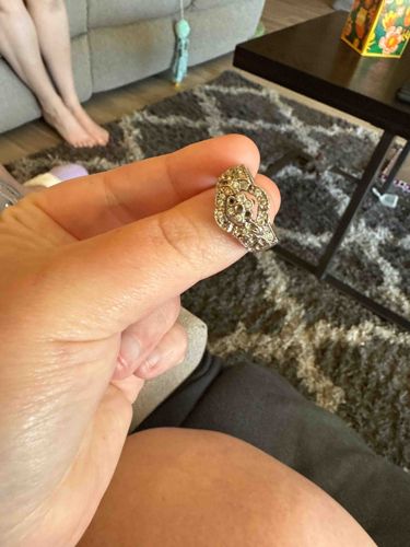 Ornate Silver-Toned Ring