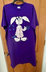 Vintage Purple 'Sleepy Bunny' Graphic T-Shirt