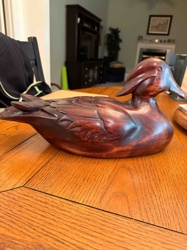 Carved Wooden Duck Decoy