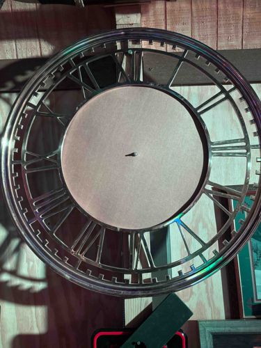 Skeletal Roman Numeral Wall Clock