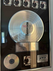 Michael Jackson 'Bad' Multi-Platinum Sales Award Display