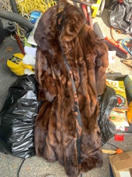 Full-Length Dark Brown Mink Fur Coat