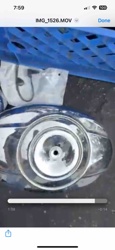 Chrome Motorcycle Air Cleaner Cover (Oval)