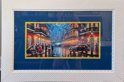 New Orleans Jazz Street Scene Framed Art Print