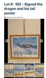 Signed 'The Dragon and His Tail' Military Aircraft Poster