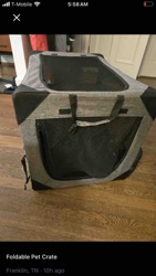 Foldable Soft-Sided Pet Crate