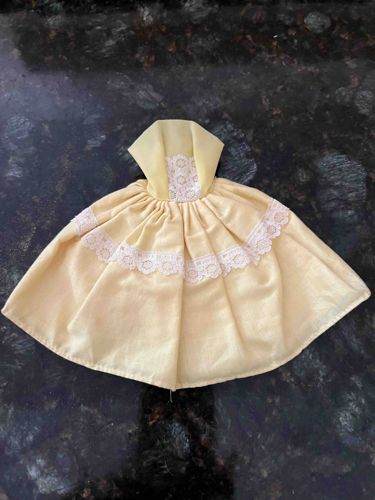 Tressy Doll Yellow Dress with Lace Trim