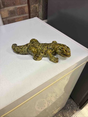 Ceramic Alligator Figurine