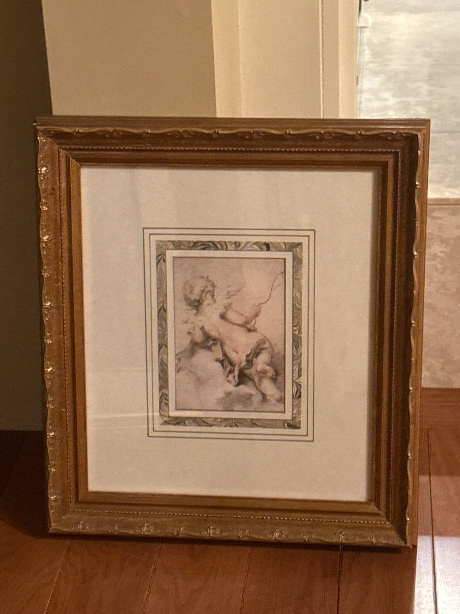 Submitted photo of Framed print of a putto