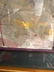 Abstract Mixed Media Artwork Signed "Judith Sallar..."