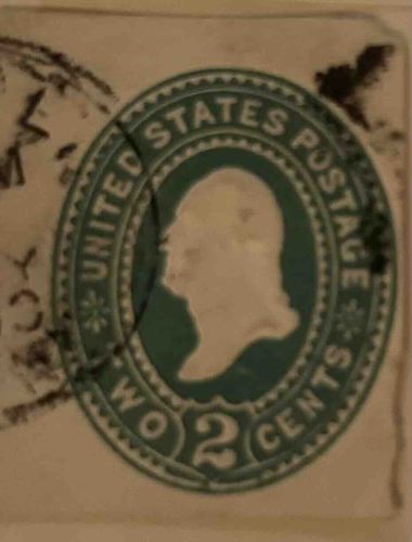US 2 Cent George Washington Postage Stamp, Green, Bureau Issue