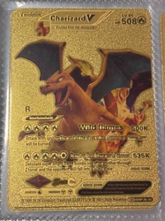 Unofficial Gold Charizard V Pokémon Card
