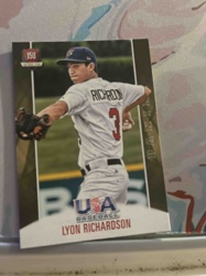 Lyon Richardson Panini USA Baseball 15U Trading Card