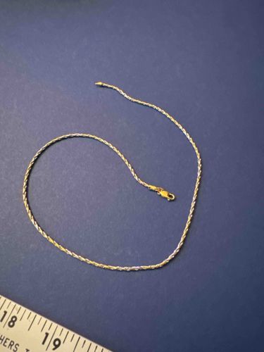 14K Gold 18-inch Rope Chain Necklace