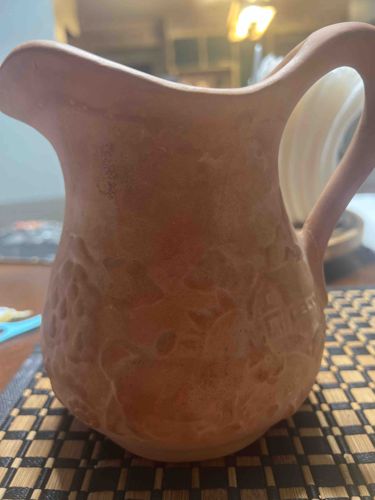 Embossed Terracotta Pitcher