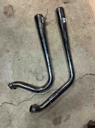 Vintage Motorcycle Exhaust Pipes