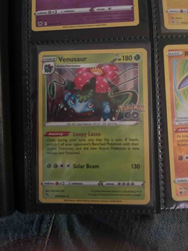 Venusaur Pokémon TCG Card (Pokémon GO Expansion)