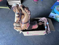 Vintage Plastic Rocking Horse (Carousel Style)