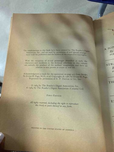 Reader's Digest Condensed Books, First Edition (1964)