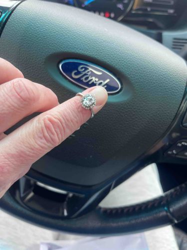 Oval Halo Cocktail Ring