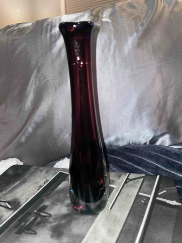 Art Deco Style Amethyst Glass Bud Vase