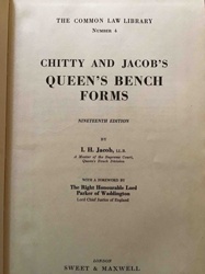 Chitty and Jacob's Queen's Bench Forms, Nineteenth Edition