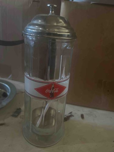 Vintage Coca-Cola Straw Dispenser