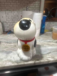 Dog-Shaped Ceramic Dog Treat Jar