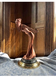 Art Deco-Style Figural Sculpture, 'Spirit of Ecstasy' Inspired
