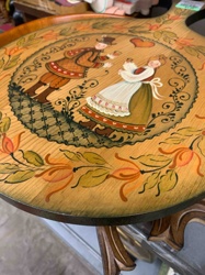 Hand-Painted Wooden Folk Art Board by Barbara Edney (1982)
