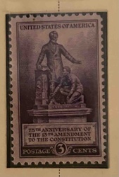 75th Anniversary of the 13th Amendment Commemorative Postage Stamp