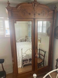 Victorian Era Mirrored Wardrobe
