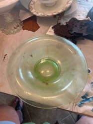 Uranium Glass Bowl or Plate