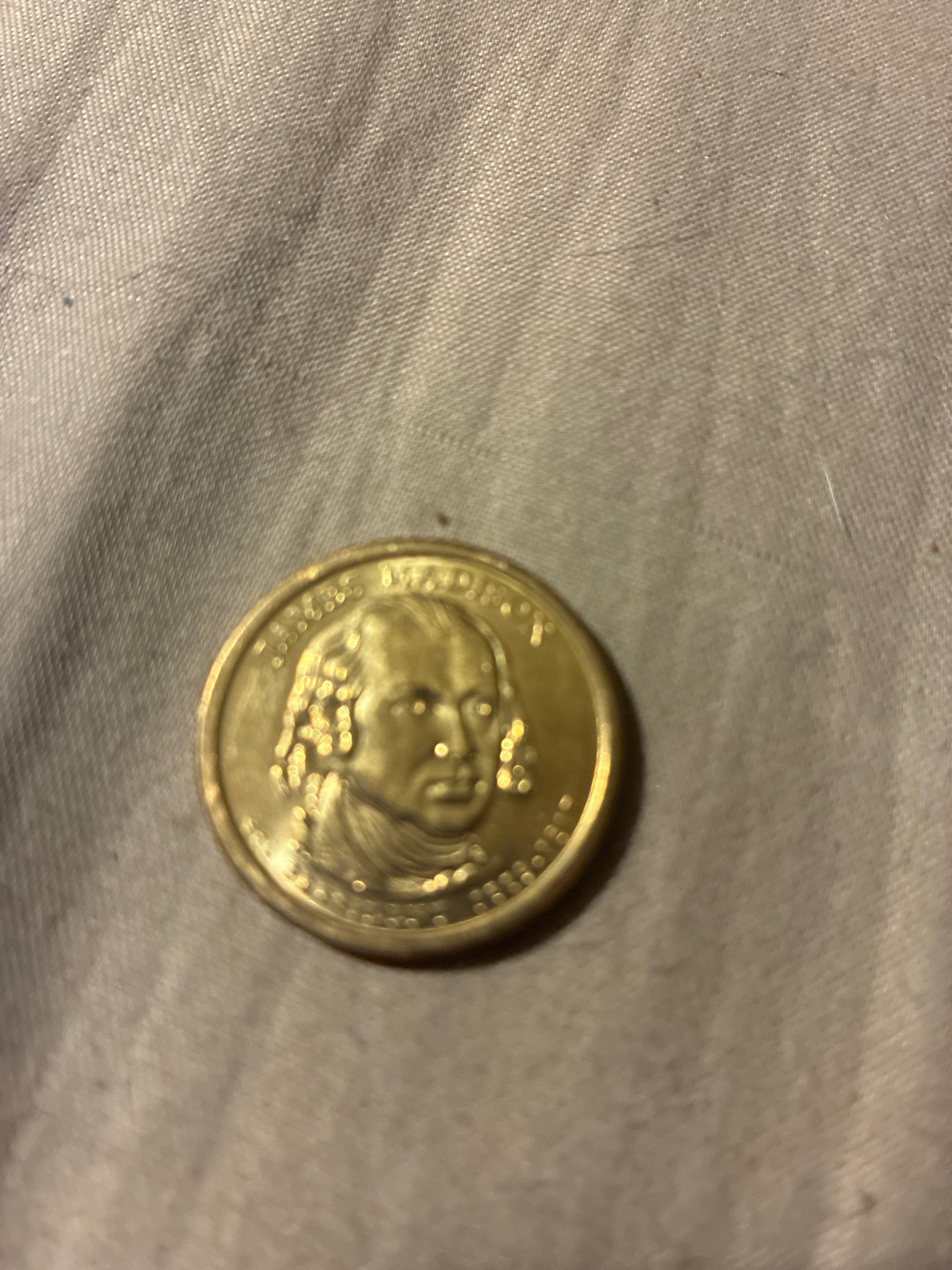 Submitted photo of Presidential US Dollar Coin (unverified)