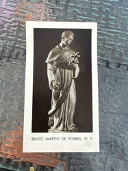 Devotional Card of Blessed Martin de Porres