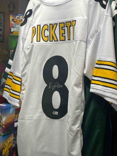 Signed Kenny Pickett Pittsburgh Steelers White Away Jersey