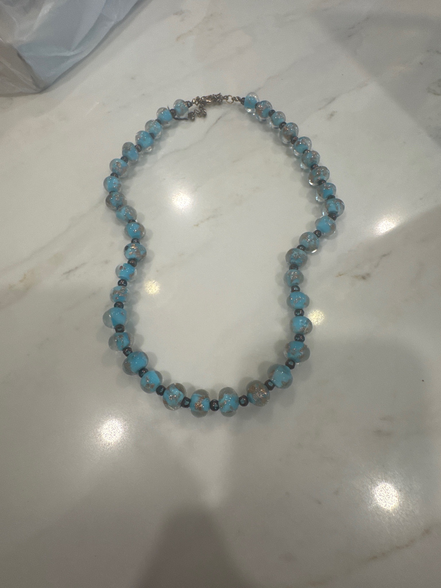 Submitted photo of Murano glass beaded necklace (unverified)