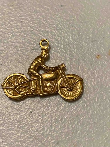Motorcycle Rider Charm
