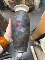 Iridescent Glazed Ceramic Vase