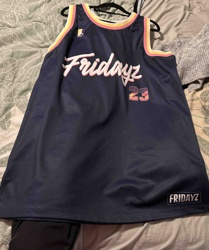 Fridayz '23' Navy Blue Mesh Jersey