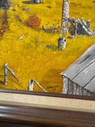 Autumn Landscape Painting by D. Miller (1973)