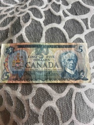 Canadian Five Dollar Banknote (Sir Wilfrid Laurier)